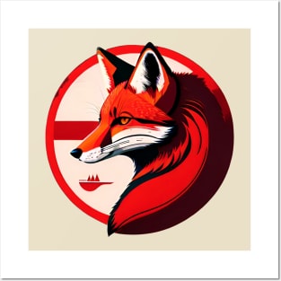 Retro Red Fox Posters and Art